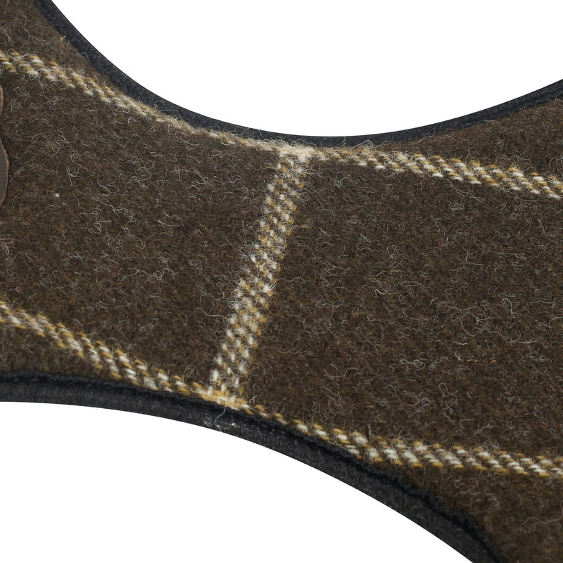 Tweed Dog Harness in Brown Swade